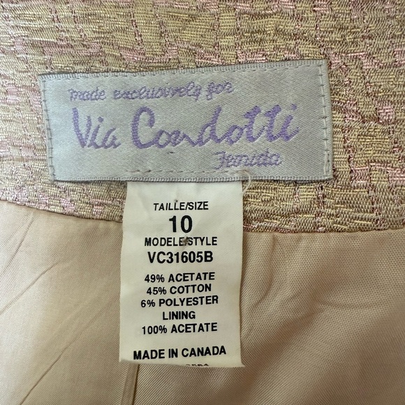 Via Condotti Textured Tan Blazer - Picture 6 of 6